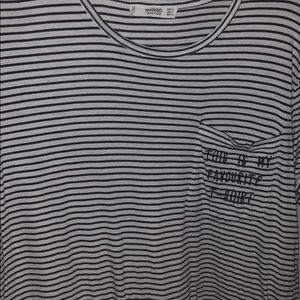 Black and white T-shirt